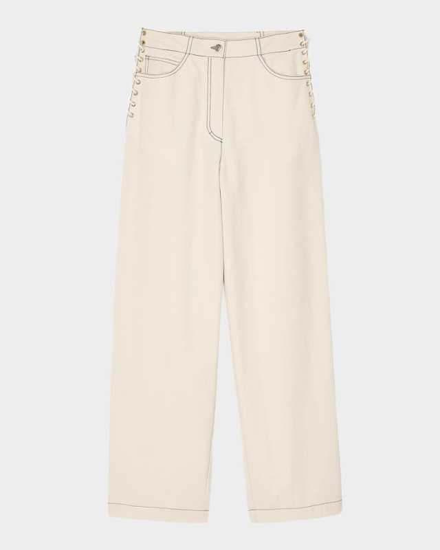 Leon Wide Lace-Up Jeans